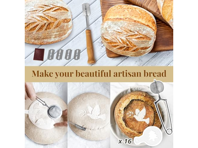 Cesta de Fermentação em Forma de Coração para Pão com Lâmina de Corte Banneton Multi-Forma