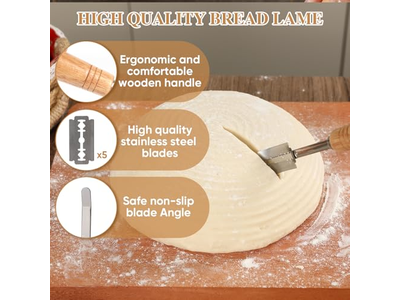 Banneton Oval Grande de Farinha de Arroz Improvisado para Venda de Baguete
