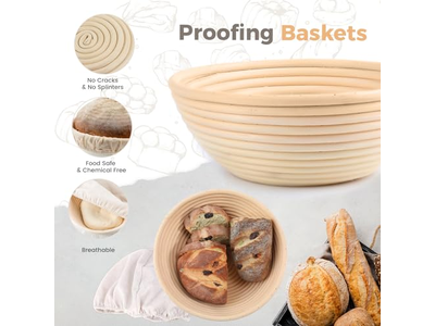 Cesta de Fermentação Proofer Banetton Benetton Kit de Fabricação com Tampa