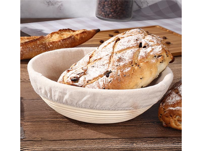 Cesta de Fermentação para Formas de Baguete Bandejas de Massa de Pizza com Tampa