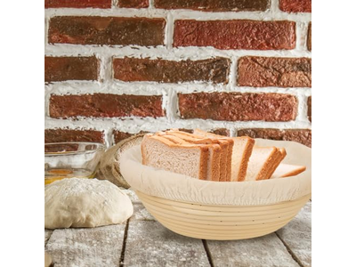 Acessórios de Banneton de Rattan Cesta de Pão de Silicone com Tempero de Plástico