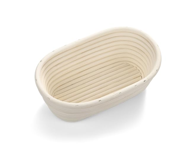 Cesta de Banneton de Pão Redonda com Forro