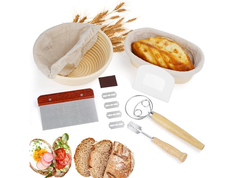 Cestas de Presente com Entrega no Mesmo Dia Conjunto de Cestas de Fermentação de Pão de Silicone