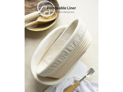 Banneton de Silicone e Lame Antiaderente 500g Oval Lee Valley Melhor Pão com Elevador